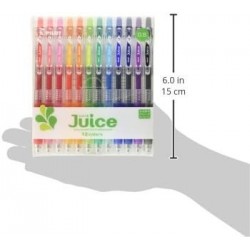 Pilot Juice Gel-Tinten-Kugelschreiber, 0,5 mm, 12-Farben-Set (LJU120EF-12C)