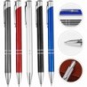 Cabilock Metall-Kugelschreiber, 5 Stück, Druckkugelschreiber, Schreibstift mit schwarzer Tinte, Tintenroller, Journaling-Stift, Schreibwaren für Zuhause, Büro, Geschäft, Hochzeit