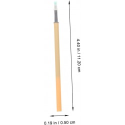 100 Stück Gelschreiberminen, Ersatzminen für schwarze Tintenstifte, Ersatzminen für neutrale Stifte, Ersatzminen für Druckstifte, Kugelschreiberminen mit schwarzer Tinte, Kugelschreiberminen, Tinte, gelber Kunststoff