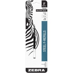 6er-Pack: Zebra Pen F-Mine 0,7 mm, Schwarz, 1 pro Packung – Zebra Pen 85511