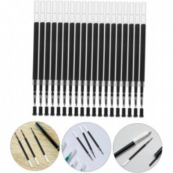 20 Stück Deli Gel-Minen, 0,5 mm, Kugelschreiber, schwarze Füllfederhaltertinte, schwarzer Gelstift, feine Spitze, Stiftminen, Gelstift, feine Spitze, praktische Stiftfüllungen, S206, multifunktional, schwarzer Kunststoff