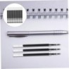 20 Stück Deli Gel-Minen, 0,5 mm, Kugelschreiber, schwarze Füllfederhaltertinte, schwarzer Gelstift, feine Spitze, Stiftminen, Gelstift, feine Spitze, praktische Stiftfüllungen, S206, multifunktional, schwarzer Kunststoff