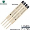 Lanier Kombipack – 4er-Pack – Monteverde® SoftRoll™ Kugelschreiber P13 Paste-Tintennachfüllung, kompatibel mit den meisten Kugelschreibern im Parker®-Stil – Schwarz (mittlere Spitze 0,7 mm)