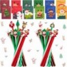 26 Stück Weihnachts-Geltintenstifte mit 12 Stück Weihnachts-Notizblöcken, süßer Tintenroller in Großpackung, 0,5 mm lustige Weihnachts-Cartoon-Kugelschreiber für Kinder, Erwachsene, Studenten, Büro, Schule