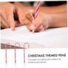 BESTOYARD 12 Stück Weihnachts-Stifte in Zuckerstangenform, schwarze Tinte, Duftstift für den Urlaub, Regenschirm-Stifte, süße Gelschreiber, Füllfederhalter, Schreibutensilien für Studenten, Kinder, Ziehtube, Lutscher, Kunststoff