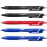 Uni-Ball - Jetstream SXN-150-0,7 mm Tintenroller mit Druckknopf [5er-Pack = 2 x Schwarz, 2 x Blau, 1 x Rot]