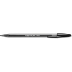 BIC MSB11BK Cristal Xtra Bold Kugelschreiber, schwarze Tinte, 1,6 mm, fett, Dutzend