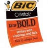 BIC MSB11BK Cristal Xtra Bold Kugelschreiber, schwarze Tinte, 1,6 mm, fett, Dutzend