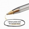 BIC MSB11BK Cristal Xtra Bold Kugelschreiber, schwarze Tinte, 1,6 mm, fett, Dutzend