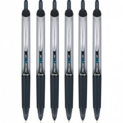 Pilot Precise V7 RT Druckkugelschreiber, feine Spitze, schwarze Tinte, 6er-Pack