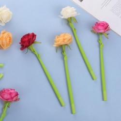 Stück Rosen-Kugelschreiber, Rosenstift, Schreibgelschreiber, einzigartige Stifte, Valentinstagsstifte, feine Stifte, lustige Schreibstifte, schwarzer Gelstift, Blumen-Kugelschreiber, Mädchen, künstliche Rosen, Kind