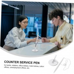 Cabilock 1pc Signierstift Klebestifte für den Schreibtisch Kugelschreiber mit Kette Kreative Kugelschreiber Sicherer Thekenstift Flüssigtintenstift Kugelschreiber Schwarz Thekenservicestift Sicherer Stift Silber