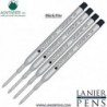 Lanier Kombipack – 4er-Pack – Monteverde® Capless S42 Gel-Tinten-Mine, kompatibel mit den meisten Kugelschreibern im Sheaffer®-Stil – Schwarz (feine Spitze 0,6 mm)