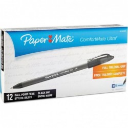 Paper Mate 6130187 Comfortmate Kugelschreiber, mittlere Spitze, schwarze Tinte