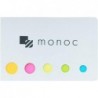 monoc Pilot Acroball T-Serie, Druckkugelschreiber, 0,5 mm schwarze Tinte, 5 Gehäusefarben-Set, Haftnotizen (Japan-Import)