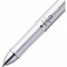 PILOT Dr. Grip 4+1, 4-farbiger 0,7-mm-Kugelschreiber und 0,5-mm-Druckbleistift – silbernes Gehäuse (BKHDF1SFN-S)