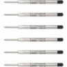 Parker QuinkFlow-Tintenmine für Kugelschreiber, feine Spitze, schwarz, 6er-Pack Minen (1782467)