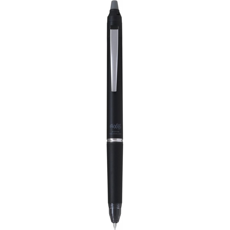 Pilot Japan Frixion Ball Knock Zone All Time Black, 0,5 mm, schwarze Tinte, LFBKZ-50EF-AB, Japan-Import mit Original-Stylus-Kugelschreiber