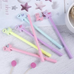 28-teiliger Cartoon-Lama-Stift, süßer Alpaka-Gelstift, 4 Farben für Schul- und Bürobedarf, Kindergeschenke, schwarze Tinte, 0,5-mm-Kugelspitze