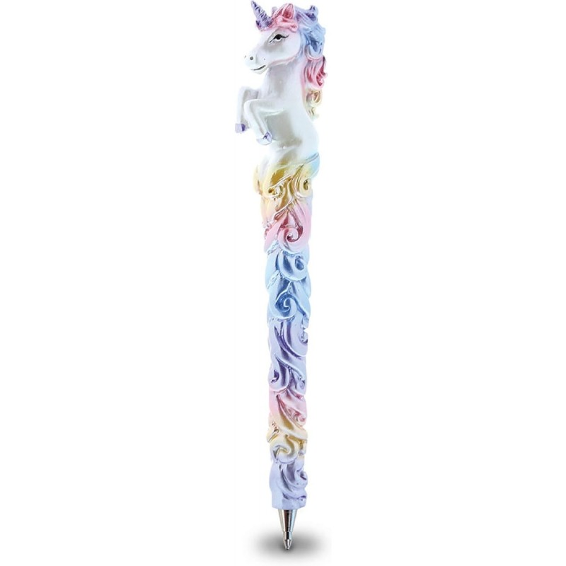 Sparkle Tail Unicorn Pen - Süßer Einhorn-Kugelschreiber mit schwarzer Tinte, einzigartiger Mädchen-Stift für Kinder-Einhorn-Schreibwaren und Bürobedarf für Erwachsene, origineller Stift als Dekoration für den Schreibtisch im Büro