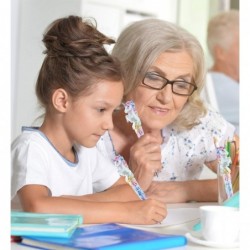 Sparkle Tail Unicorn Pen - Süßer Einhorn-Kugelschreiber mit schwarzer Tinte, einzigartiger Mädchen-Stift für Kinder-Einhorn-Schreibwaren und Bürobedarf für Erwachsene, origineller Stift als Dekoration für den Schreibtisch im Büro