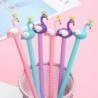 Gel-Tintenstift mit Tierkrone, Schwan, Flamingo, süßer Kawaii-Schreibstift, schwarzer Kugelschreiber, Gel-Tintenstift, Partygeschenk, lustiges Schul- und Büromaterial (8 Stück)