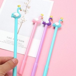 Gel-Tintenstift mit Tierkrone, Schwan, Flamingo, süßer Kawaii-Schreibstift, schwarzer Kugelschreiber, Gel-Tintenstift, Partygeschenk, lustiges Schul- und Büromaterial (8 Stück)