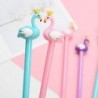 Gel-Tintenstift mit Tierkrone, Schwan, Flamingo, süßer Kawaii-Schreibstift, schwarzer Kugelschreiber, Gel-Tintenstift, Partygeschenk, lustiges Schul- und Büromaterial (8 Stück)