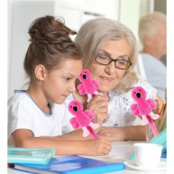 DolliBu Flamingo-Plüschstift – Niedlicher und weicher Vogel-Kugelschreiber in Form eines Stofftiers, originelles Stiftspielzeug, einzigartiges Schreibstift-Instrument für Schule und Büro für Kinder und Erwachsene