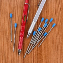 Auswechselbare 2,75 Zoll Kugelschreiberminen für 6-in-1 Multifunktions-Kugelschreiber und Stylus-Stifte mit Diamantkristallen anderer Marken, Metallmine, schwarze und blaue Tinte (20er-Pack)