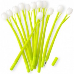 Gel-Blumenstifte, Farbwechsel-Blumenstifte, kreative Gelstifte, Blumenstifte für Kinder, Blumen-Rollerball-Stift, 16er-Pack, zur Verwendung im Homeoffice, in der Schule, Geschenke für Kinder und Lehrer, Schwarz 0,5 mm (Tulpe)