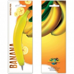 Bananen-Schreibstift von Planet Pens – Einzigartiges Schreibtischzubehör und Schreibwarenzubehör, Coole Food-Neuheitsstifte für Erwachsene und Kinder, Bananen-Stift für Schule und Büro, Erwachsene, Niedliche Scherzgeschenkstifte