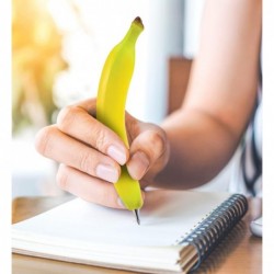 Bananen-Schreibstift von Planet Pens – Einzigartiges Schreibtischzubehör und Schreibwarenzubehör, Coole Food-Neuheitsstifte für Erwachsene und Kinder, Bananen-Stift für Schule und Büro, Erwachsene, Niedliche Scherzgeschenkstifte