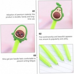 NUOBESTY 20 Stück Avocado-Gelstifte, Obst-Schreibstifte, schwarze Stifte, Kugelschreiber, schwarze Tinte, Obst-Stifte, Schilderstift, Roller, grüner Stift, Cartoon-Kugelschreiber, süße Stifte, Plastik-Briefpapier für Mädchen und Studenten