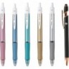 Pilot Japan Pilot Acroball T-Serie Druckkugelschreiber, 0,5 mm, schwarze Tinte, 5 Gehäusefarben-Set BAB-15EFT mit Kanji LOVE-Aufkleber, 0,44 x 5,61 2,22 Zoll