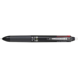 PILOT P-LKFB-80EF-B FriXion Ball 4 Kugelschreiber, radierbar, 0,5, Schwarz