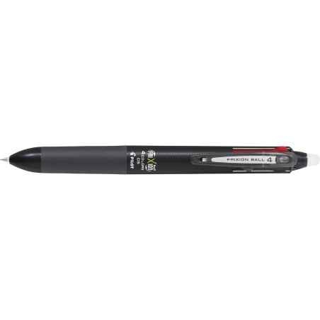 PILOT P-LKFB-80EF-B FriXion Ball 4 Kugelschreiber, radierbar, 0,5, Schwarz