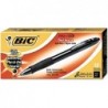 BIC VLGB11BK Velocity Druckkugelschreiber, schwarze Tinte, 1,6 mm, fett, Dutzend