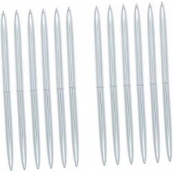 STOBOK Metall-Kugelschreiber, schwarze Tinte, Schulbedarf, schwarze Kugelschreiber, Tagebuch, Metall, Metallspitze, Bürostifte, Metallstifte, Kugelschreiber, Silber, 12 Stück