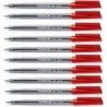 Staedtler 430 Kugelschreiber, mittelgroß, 0,5 mm, rot, Schreibstift, sanfter, müheloser Tintenfluss, reguliert (10 Stück)