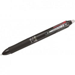 Pilot Frixion Ball 4, 4 Farben Geltinte Multi Pen (Schwarz, Rot, Blau und Grün), schwarzes und weißes Gehäuse, LKFB-80EF-B/LKFB-80EF-W, 0,5 mm