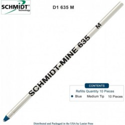 Schmidt 635-Mine für Lamy LM21 (M21BL) Kugelschreiber (blau, 10er-Pack)