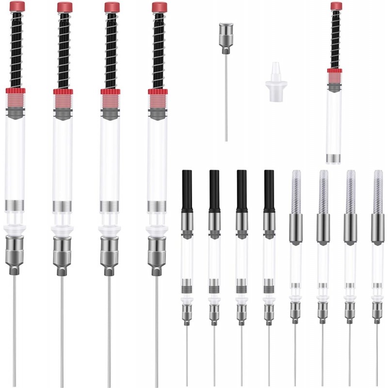 Zonon 12er-Pack Füllfederhalter-Tintenspritzenfüller mit stumpfer Nadelspitze, Federtinten-Hilfsabsorber-Konverter, Füllfederhalter, Federfüller für Füllfederhalter, Tintenkonverter