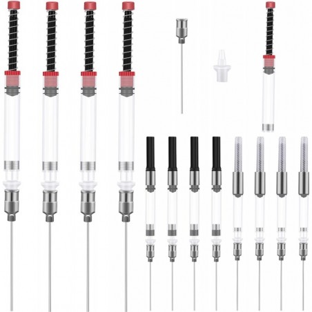 Zonon 12er-Pack Füllfederhalter-Tintenspritzenfüller mit stumpfer Nadelspitze, Federtinten-Hilfsabsorber-Konverter, Füllfederhalter, Federfüller für Füllfederhalter, Tintenkonverter