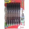 Pentel RSVP RT Colors Neuer Druckkugelschreiber, mittlere Linie, schwarze Tintenfarben, 8er-Pack (BK93CRBP8a)