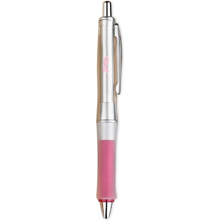 Pilot Pen Dr. Grip Center of Gravity, Brustkrebs-Aufklärungsstift, rosa Stift mit schwarzer Tinte (36192)