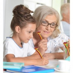 Neuartiger Stift mit asiatischem Drachenmotiv – lustiger und einzigartiger Kugelschreiber für Kinder und Erwachsene, farbenfrohes Schreibgerät mit Drachenmotiv als Schreibtischdekoration für Schule und Büro