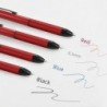 Mehrfarbiger Kugelschreiber + Bleistift, 4-in-1-Multifunktionsstift zum Schreiben, einziehbarer 0,5-mm-Druckbleistift, nachfüllbarer Journalstift mit mittlerer Feder und 3 Tintenfarben, Geschenkset für Männer und Frauen, Rot