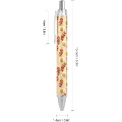 Kugelschreiber mit Speck und Eiern, einziehbarer Gelstift, 0,5 mm feine Spitze, schwarze Tinte für Bürobedarf