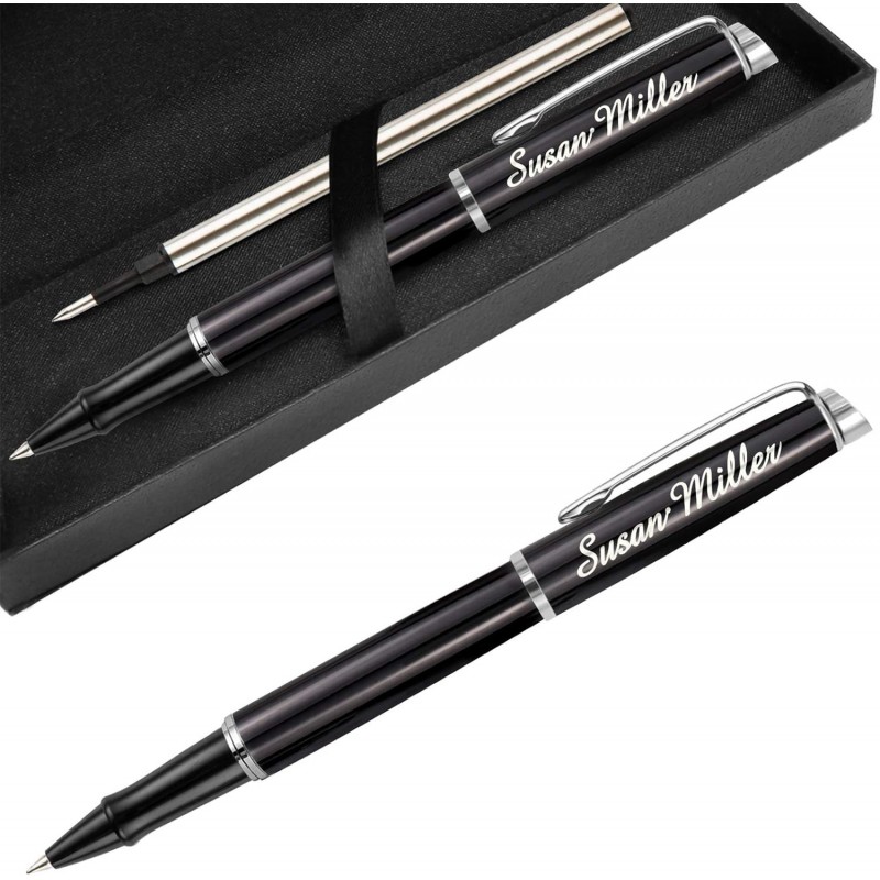 Personalisierte Stifte, gravierter Stift für Männer, benutzerdefinierte Gel-Tinten-Rollerball-Stifte, Schreibstift Geschenk zum Schulabschluss